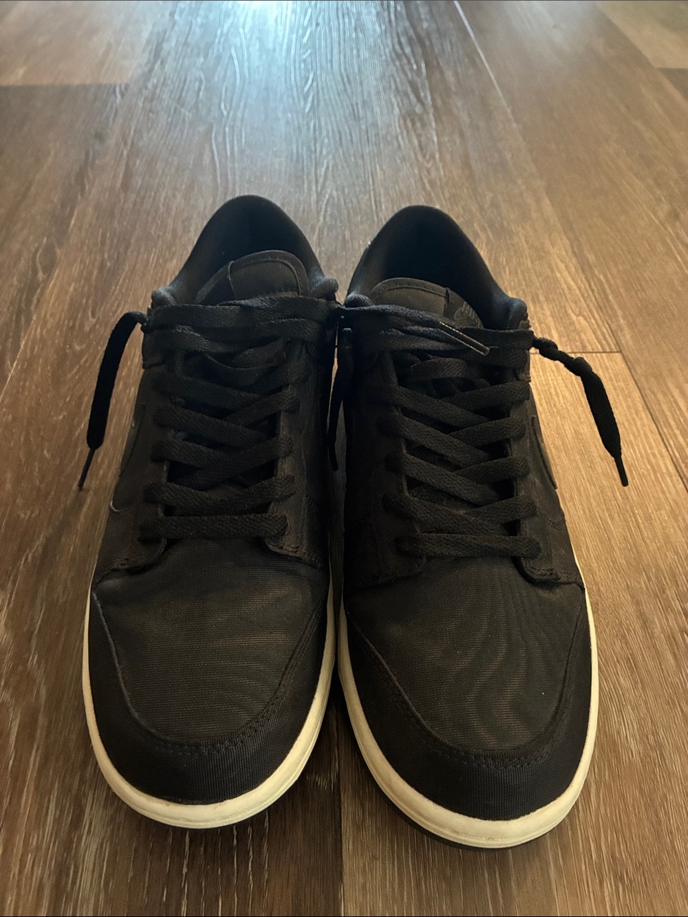 Men's Nike Black Casual Lace-Up Sneakers